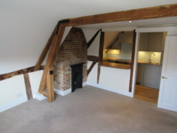view of kitchen from reception room